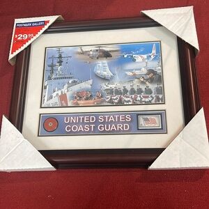 Framed United States Coast Guard issued by the US Postal Service